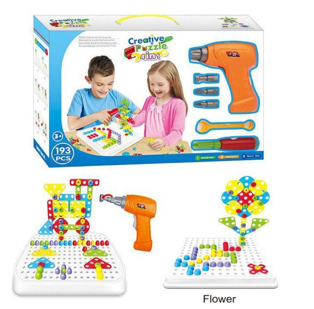 DIY Tool Table Hands-On Screwing Toy Various Sets Of Boxes