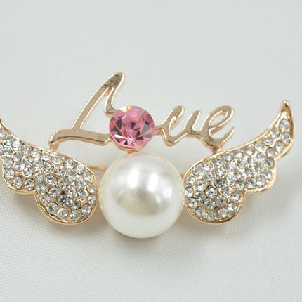 Fashion Star With Angel Wings Brooch
