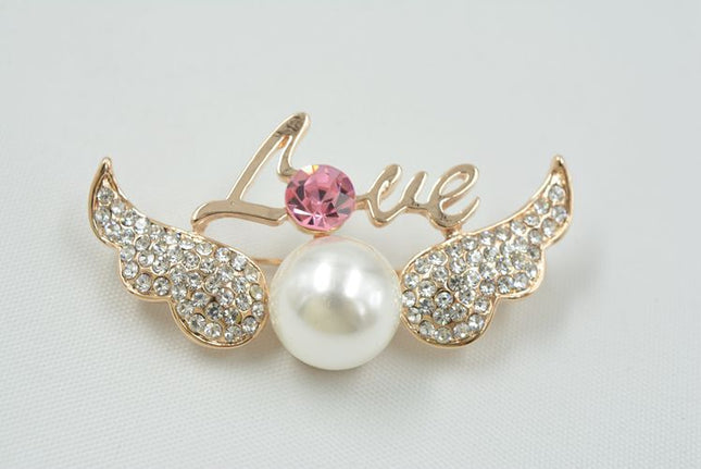 Fashion Star With Angel Wings Brooch