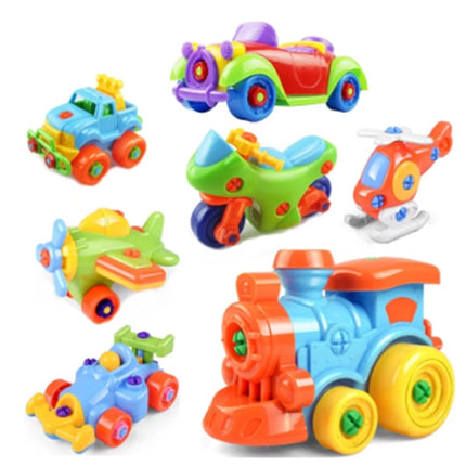 Children's Toys Detachable and Assembled Motorcycle Plastic Building Block Toys