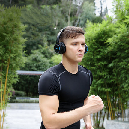 Head-Mounted Bluetooth Headset 5.0 Foldable Wireless Touch Sports