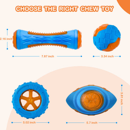 Explosive Rubber Rugby Sounding Toy Ball Bite Resistant Big Dog Toy Float Ball