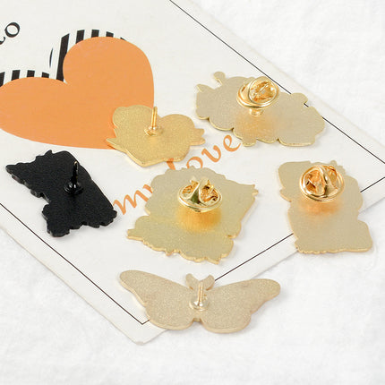 Creative Love Butterfly Girl Letter Series Brooch Jewelry