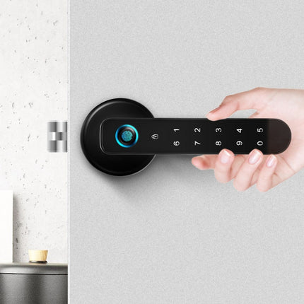 Zinc Alloy Smart Electric Fingerprint Door Handle