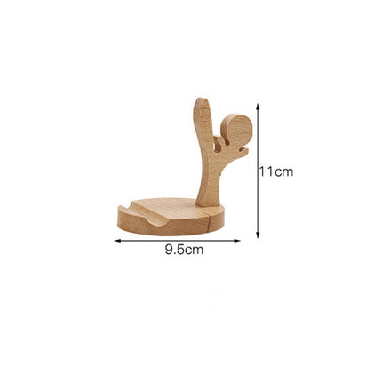 Compatible with Apple, Solid beech mobile phone stand iPad flat stand desktop simplicity