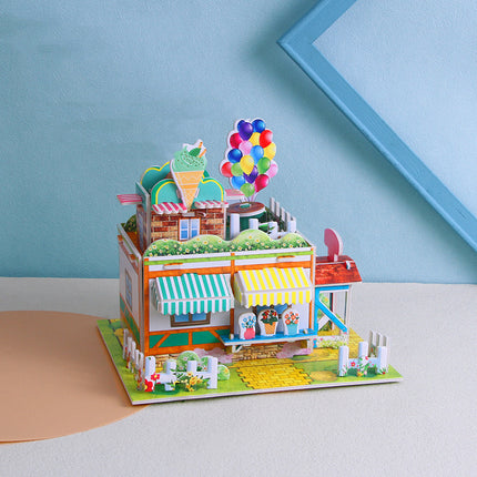 Fashion Paper Three-dimensional Puzzle House