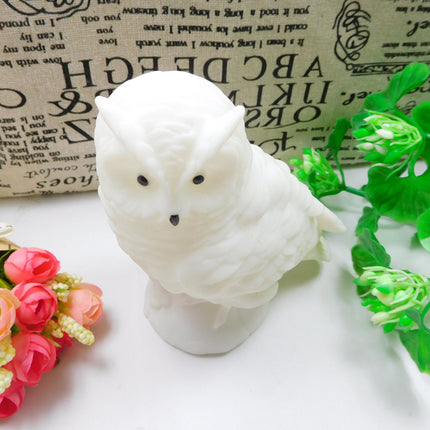 LED Bedside Table Lamp Night Lights Owl Lamp DC5V Cute LED Desk Table Lamp LR44 Battery Powered Animal Night Light for Bedroom