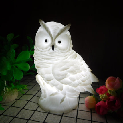LED Bedside Table Lamp Night Lights Owl Lamp DC5V Cute LED Desk Table Lamp LR44 Battery Powered Animal Night Light for Bedroom
