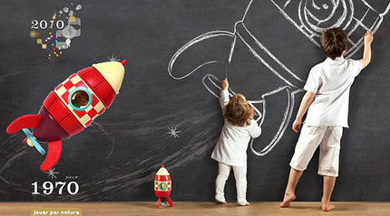 Disassembly Model Airplane Rocket Children's Wooden Assembly And Disassembly Toys Baby Hands-On Brain Educational Toys