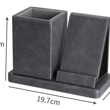 Vertical Leather Wireless Charger