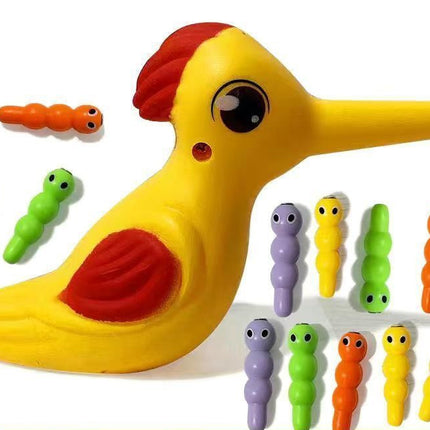 Family Toys Click Here For More OptionsWoodpecker Magnetic Catch The Worm Animal Feeding Game Small Birds Children Educate Fishing Toys Kit Kids Gift Set