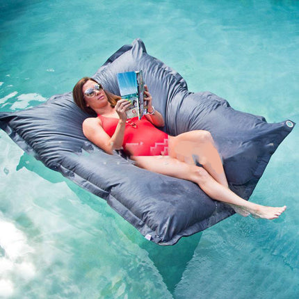 Dark Grey Floating Bean Bag Chair,Cover Only Extra Large Giant Pool Side Beanbag On The Water