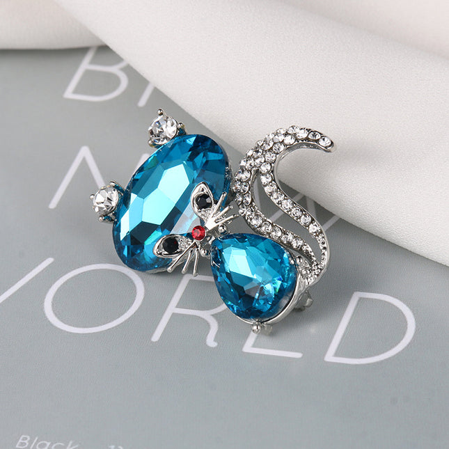 Cartoon Animal Brooch, Simple And Cute Squirrel Brooch, Clothing Coat Pin