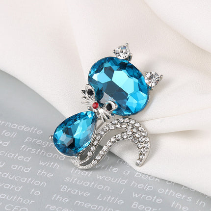 Cartoon Animal Brooch, Simple And Cute Squirrel Brooch, Clothing Coat Pin