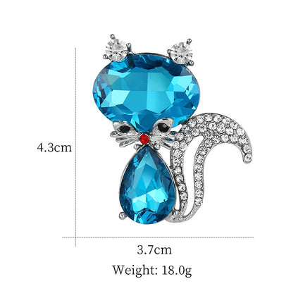 Cartoon Animal Brooch, Simple And Cute Squirrel Brooch, Clothing Coat Pin