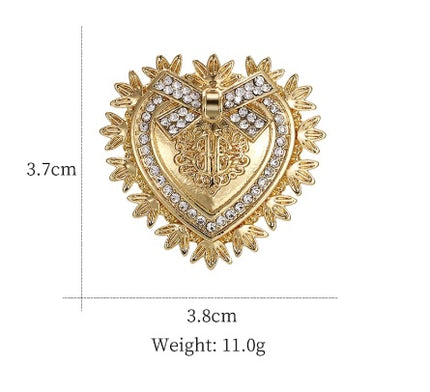 Brother Amashi The Same Camellia Brooch Letter Anti-Failure Five-Pointed Star Corsage Bee Brooch Accessories
