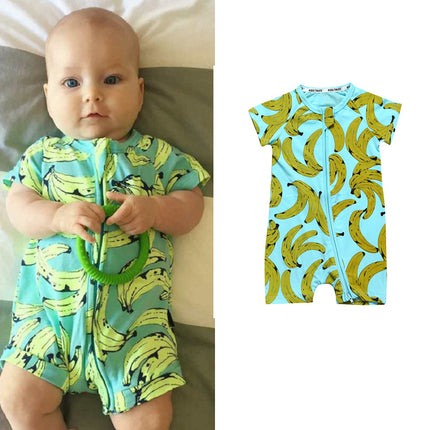 Kids Tales Summer Short-Sleeved One-Piece Baby Cotton Romper Baby