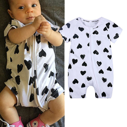 Kids Tales Summer Short-Sleeved One-Piece Baby Cotton Romper Baby