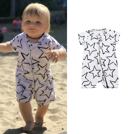 Kids Tales Summer Short-Sleeved One-Piece Baby Cotton Romper Baby