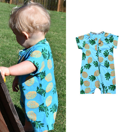 Kids Tales Summer Short-Sleeved One-Piece Baby Cotton Romper Baby