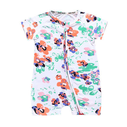 Kids Tales Summer Short-Sleeved One-Piece Baby Cotton Romper Baby