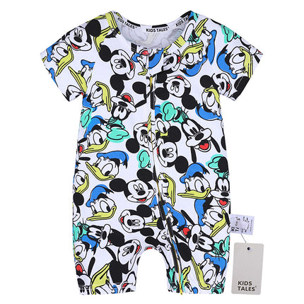 Kids Tales Summer Short-Sleeved One-Piece Baby Cotton Romper Baby