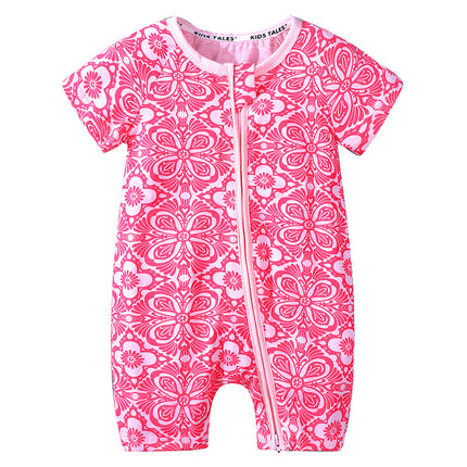 Kids Tales Summer Short-Sleeved One-Piece Baby Cotton Romper Baby
