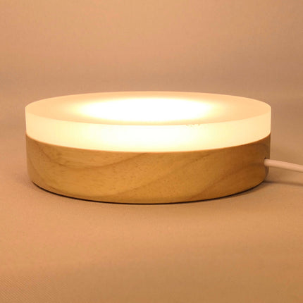 Wooden Night Light Bedside Acrylic Led Warm Light Side A Few Atmosphere Lights Usb5V Power Supply Low Voltage Diy Base