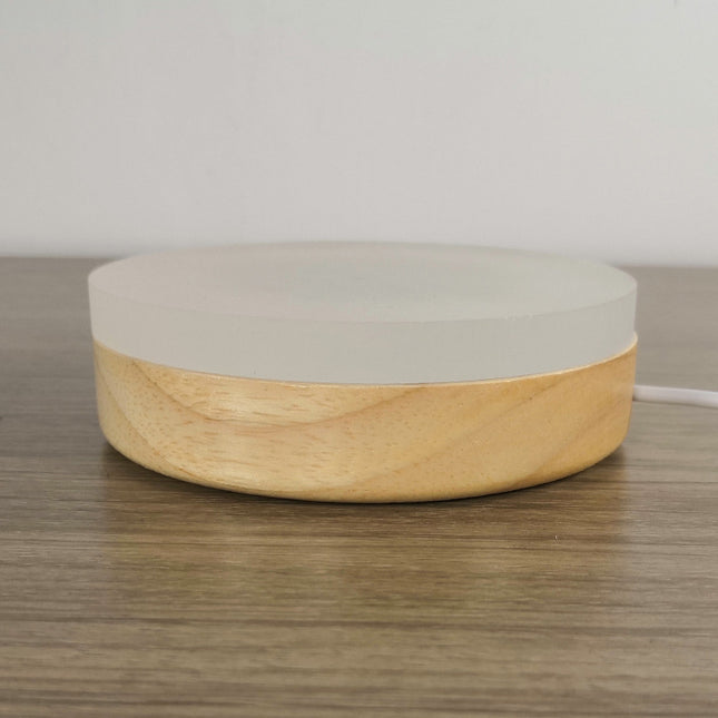 Wooden Night Light Bedside Acrylic Led Warm Light Side A Few Atmosphere Lights Usb5V Power Supply Low Voltage Diy Base