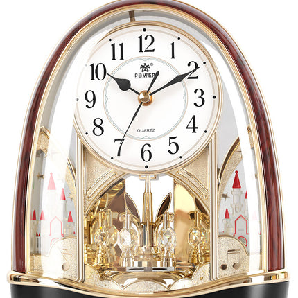 Overlord Silent Clocks Chinese Style Creative Desk Clock Living Room Decoration Modern Home Clock European Crystal Pendulum Desk Clock