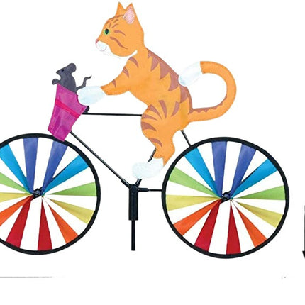 Puppy Animal On Bike Diy Windmill Animal Bicycle Wind Spinner Whirligig Garden Lawn Decorative Gadgets Kids Outdoor Toys