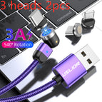 Purple / 1M / 3 heads 2pcs