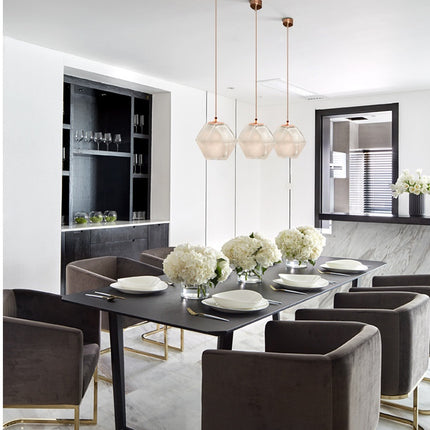 Glass Chandelier Living Room Dining Room Bar Art Bedside Bedroom Stairwell Personality Rubik'S Cube Chandelier