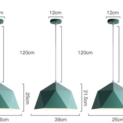 Colorful Geometric Creative Small Hanging Lamps