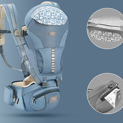 Baby Sling Front And Back Dual-purpose Baby Front Waist Stool, Light And Horizontal Holding Baby Artifact