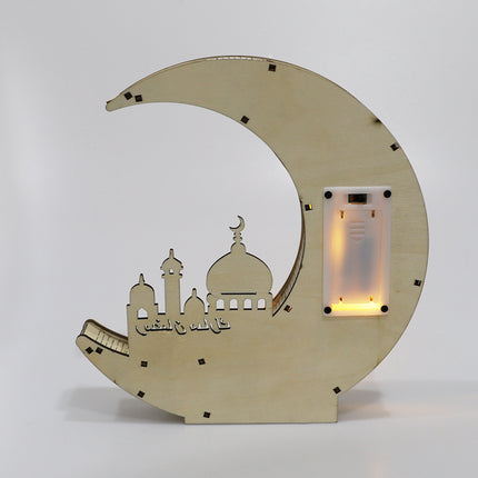 Golden Moon Castle Hollow Letters With LED Lights Dining Table Decoration