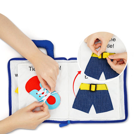 Quiet Cloth Book Baby Tear Not Rotten Three-Dimensional Early Education Baby Children'S Educational Toys 1 Year Old 6-12 Months Enlightenment