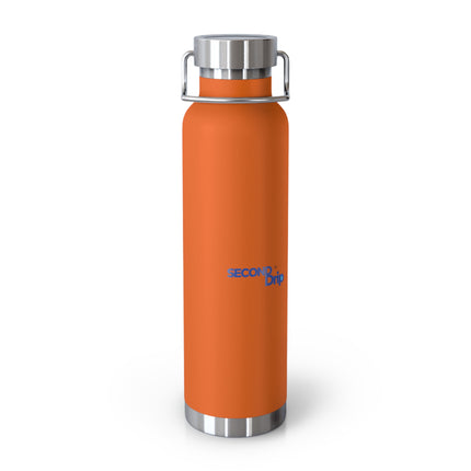 Copper Vacuum Insulated Water Bottle - 22oz, Eco-Friendly Travel Mug, Hydration Gift, Gym Bottle, Custom Drinkware