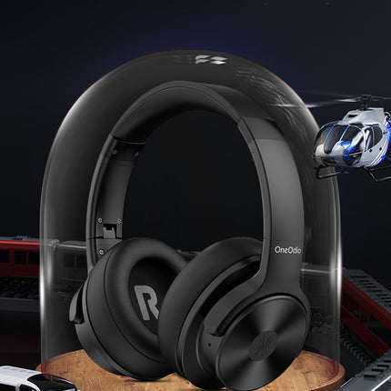 Oneodio Head-Mounted Wireless Bluetooth Headset Anc Active Noise Cancellation Subwoofer  Universal