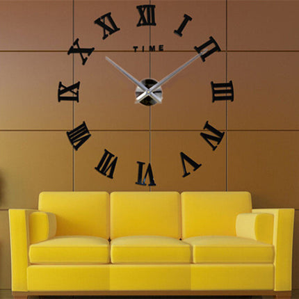 Large Wall Clock Creative Living Room Clock Modern Minimalist Wall Sticker Clock