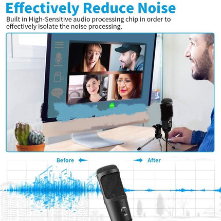 Compatible with Apple, Live Recording Microphone Desktop Tripod Set