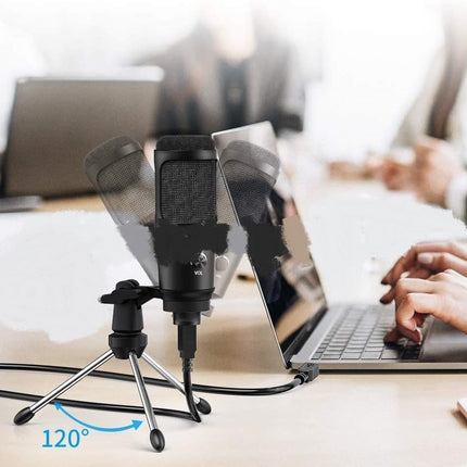 Compatible with Apple, Live Recording Microphone Desktop Tripod Set