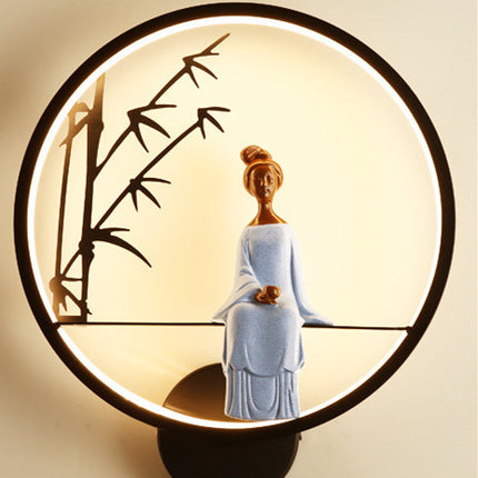 Wall Lamp Living Room Post Aisle Nordic Light Luxury Simple Fashion Personality Creative Fashion Background Wall Bedroom Bedside Lamp