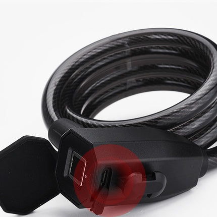 Source Manufacturer Smart Fingerprint Bluetooth Lock Steel Cable Lock Mountain Bike Lock Electric Car Lock Bicycle Lock Scooter Lock