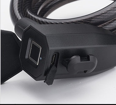 Source Manufacturer Smart Fingerprint Bluetooth Lock Steel Cable Lock Mountain Bike Lock Electric Car Lock Bicycle Lock Scooter Lock