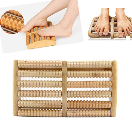 Foot Sole Wooden Roller Type Solid Wood Leg Massage
