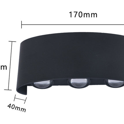 Outdoor Rainproof Led Wall Lamp Outdoor Spotlight Courtyard Bedside Living Room Wall Lamp