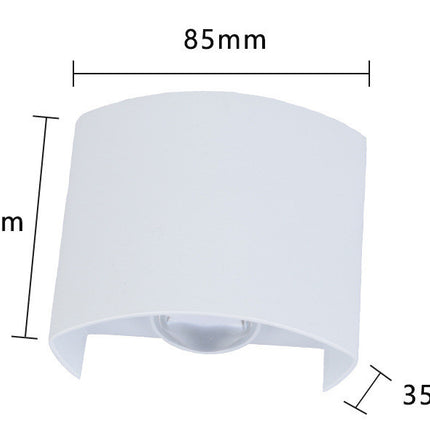 Outdoor Rainproof Led Wall Lamp Outdoor Spotlight Courtyard Bedside Living Room Wall Lamp
