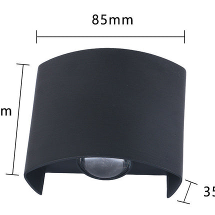 Outdoor Rainproof Led Wall Lamp Outdoor Spotlight Courtyard Bedside Living Room Wall Lamp