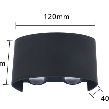 Outdoor Rainproof Led Wall Lamp Outdoor Spotlight Courtyard Bedside Living Room Wall Lamp